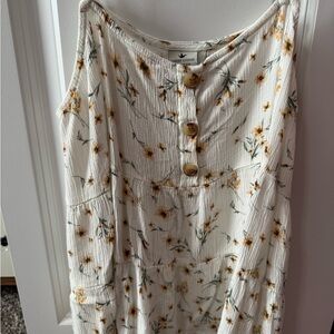 Paper Crane Floral Button-Down Top